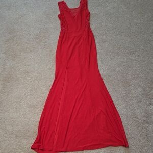 Elegant Red Sleeveless Dress